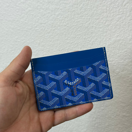 Goyard Saint Sulpice Blue Cardholder Wallet