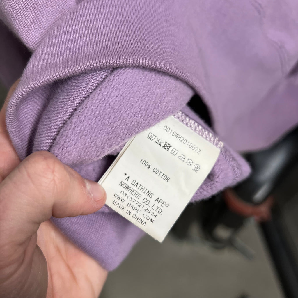 Bape Purple College Crewneck - Size M