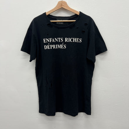 ERD Enfants Riches Deprimes Black Original Logo Shirt - Size S
