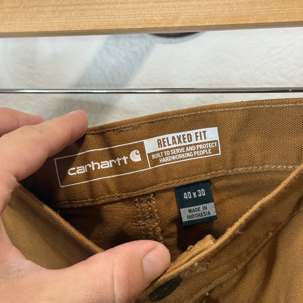 Carhartt Brown Carpenter Work Pants - Size 40 x 30