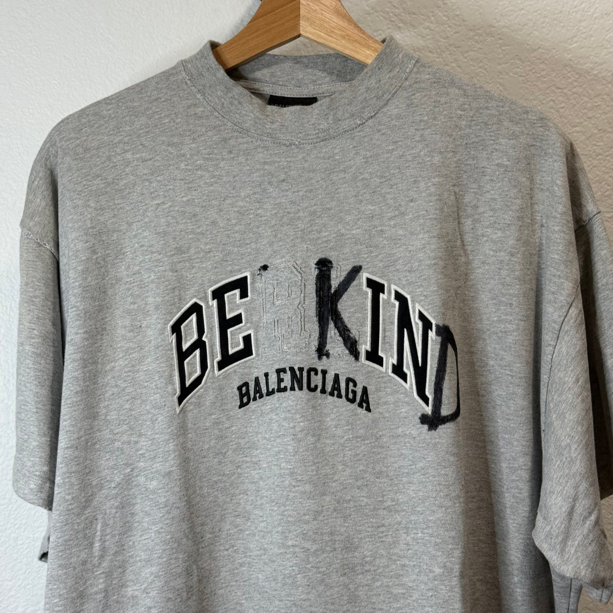 Balenciaga Be Kind T-Shirt Gray - Size 2 (L)