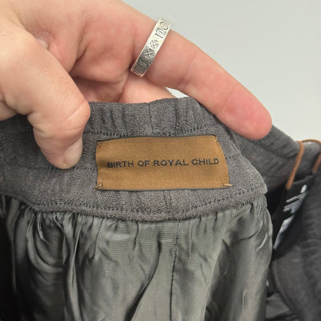 Birth of a Royal Child Sweatpants Grey Cashew Pearl Blossom - Size S
