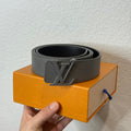 Louis Vuitton Reversible Aerogram Gray Belt (110 cm)