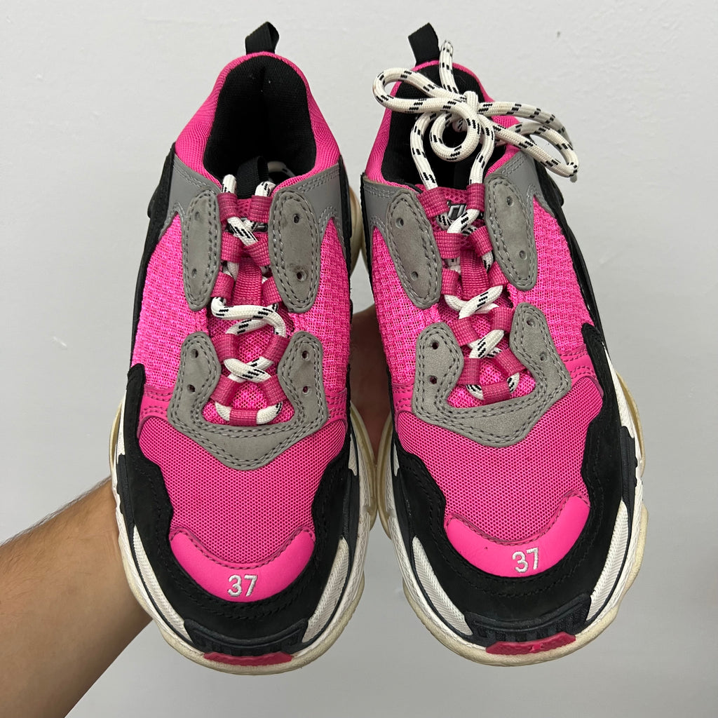 Balenciaga Triple S Pink Sneakers - Size 7