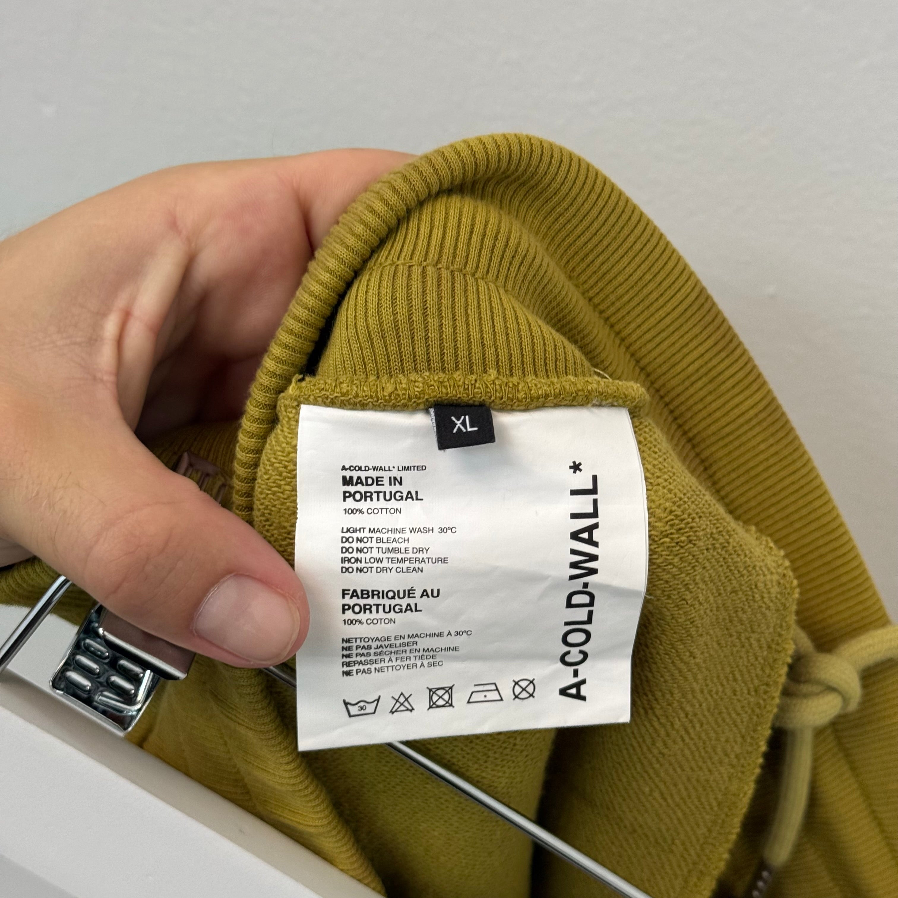 A Cold Wall Yellow Artisan Sweatshorts - Size XL