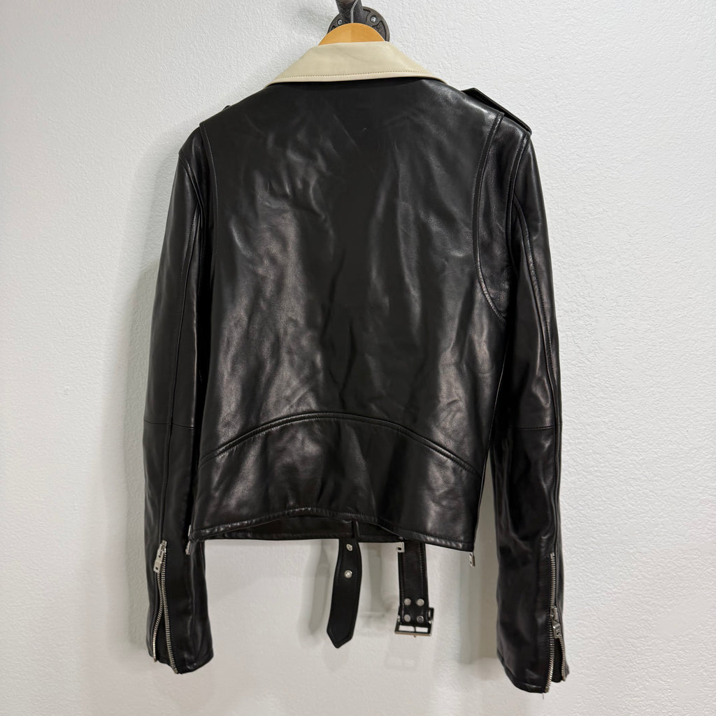Amiri Color Block Leather Biker Jacket - Size 50 (L)