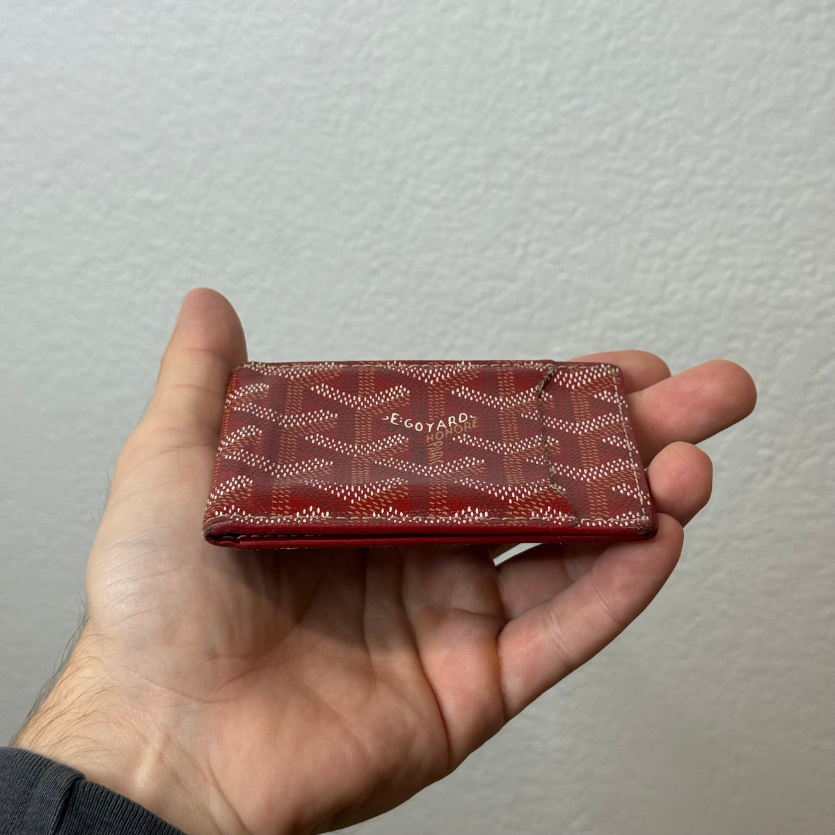 Goyard Bifold Cardholder Wallet Red