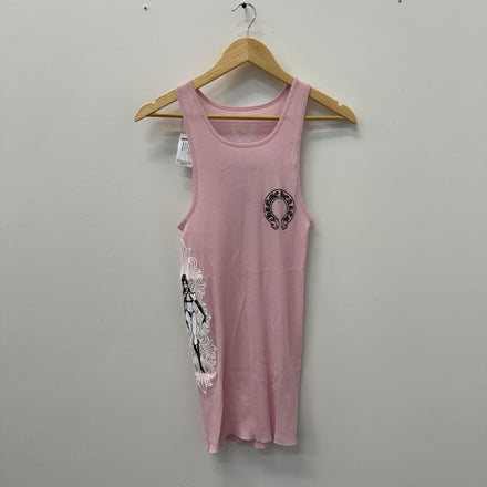 Chrome Hearts Deadly Doll Pink Tanktop - Size M