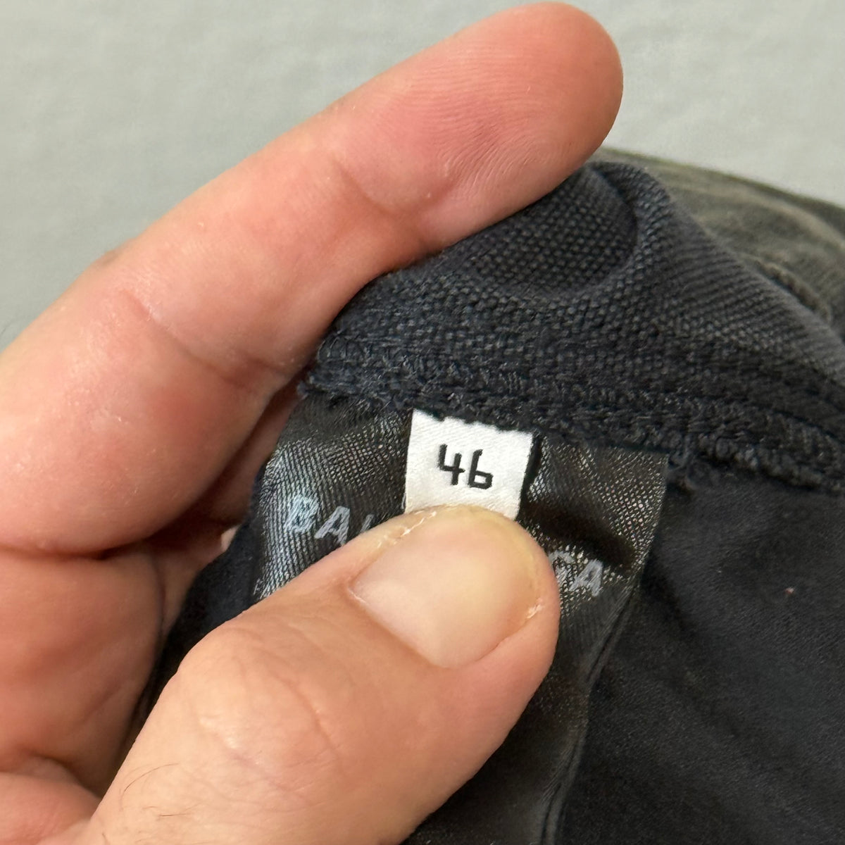Balenciaga Double Knee Black Denim Pants - Size 46 (34)