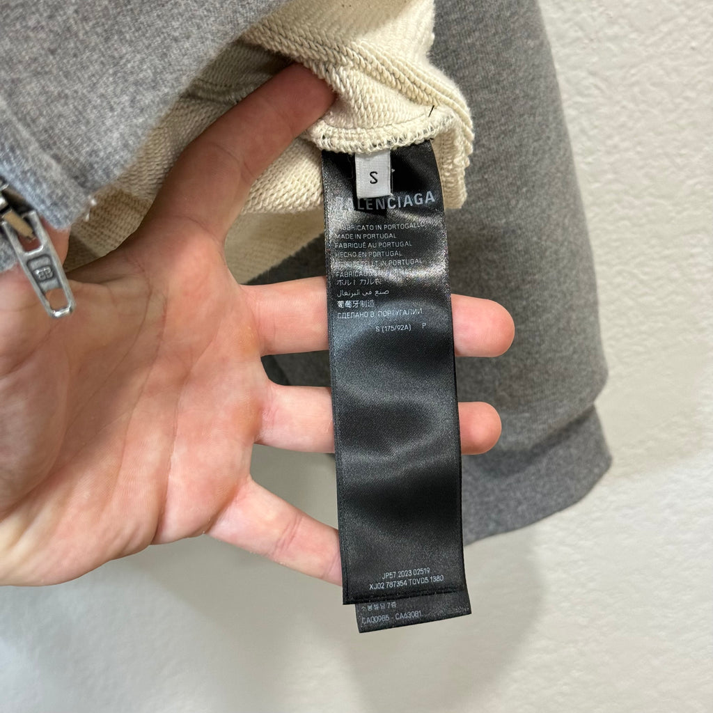 Balenciaga Thermal Lined BB Zip Up Hoodie - Size S