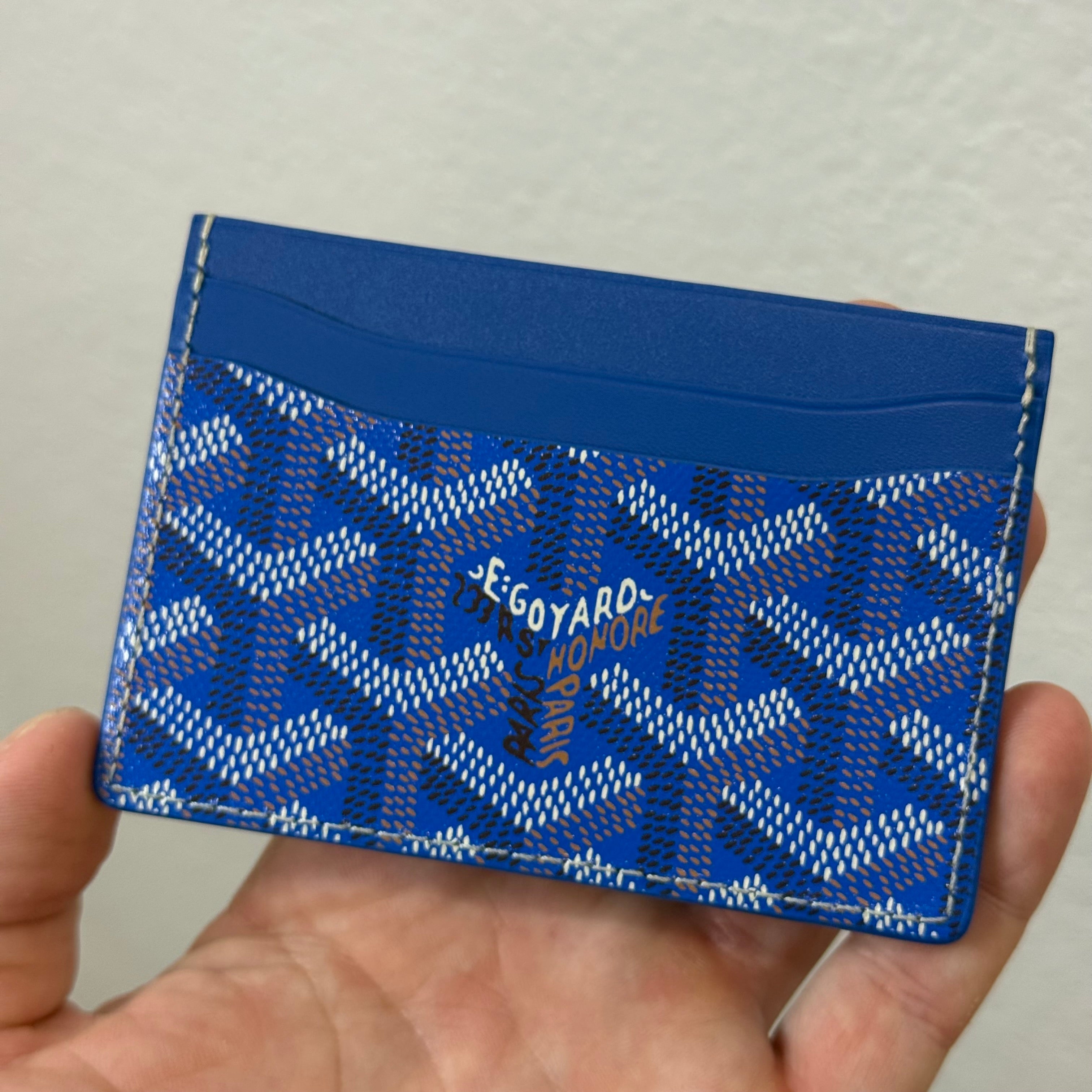 Goyard Saint Sulpice Blue Cardholder Wallet