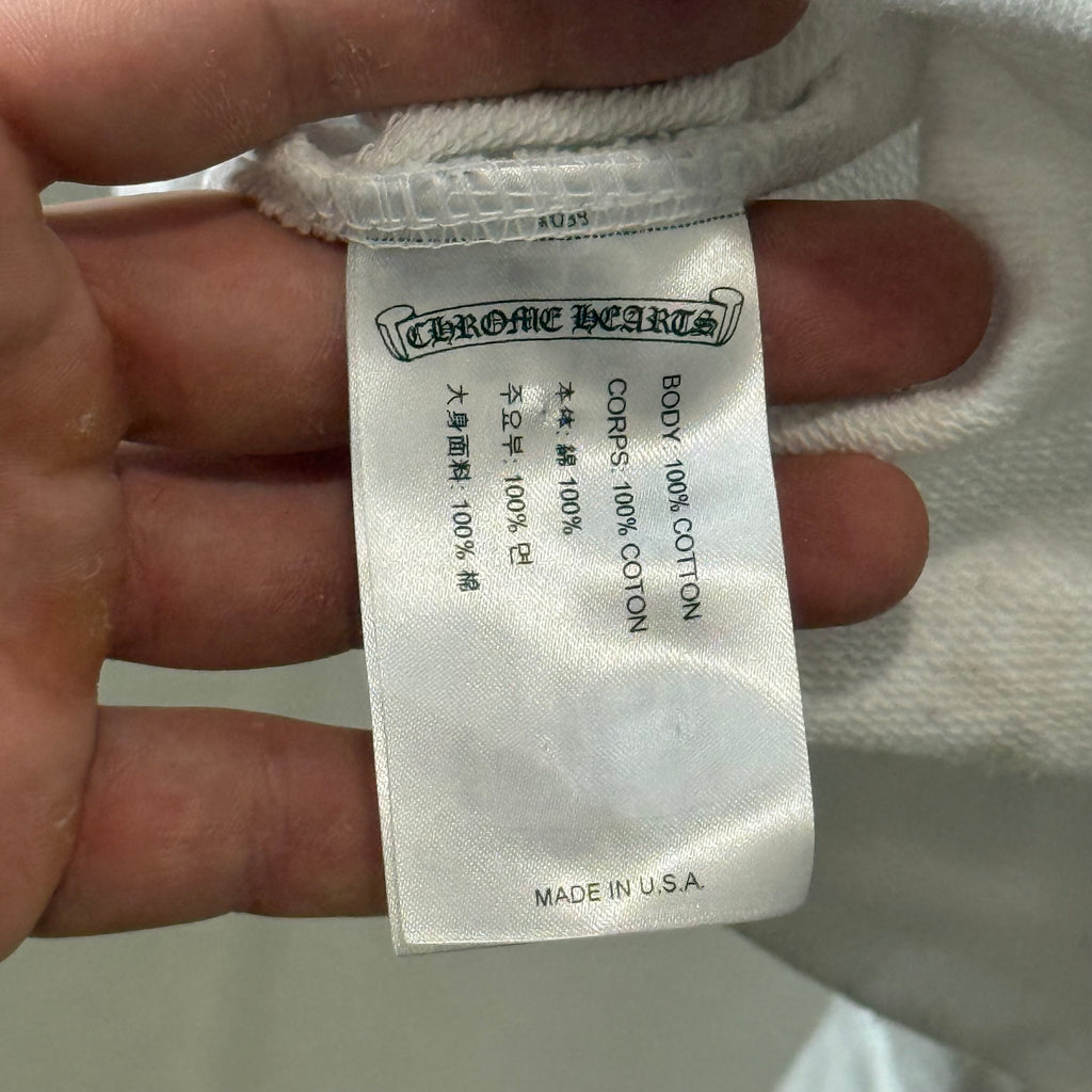 Chrome Hearts Monogram White Script Hoodie - Size XXL