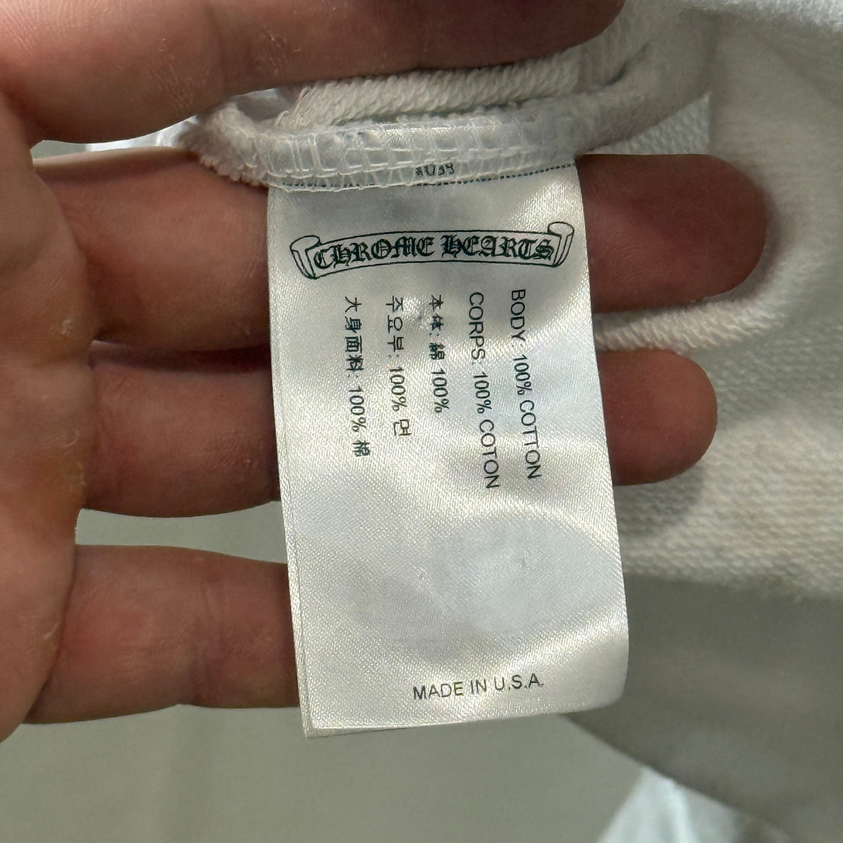Chrome Hearts Monogram White Script Hoodie - Size XXL