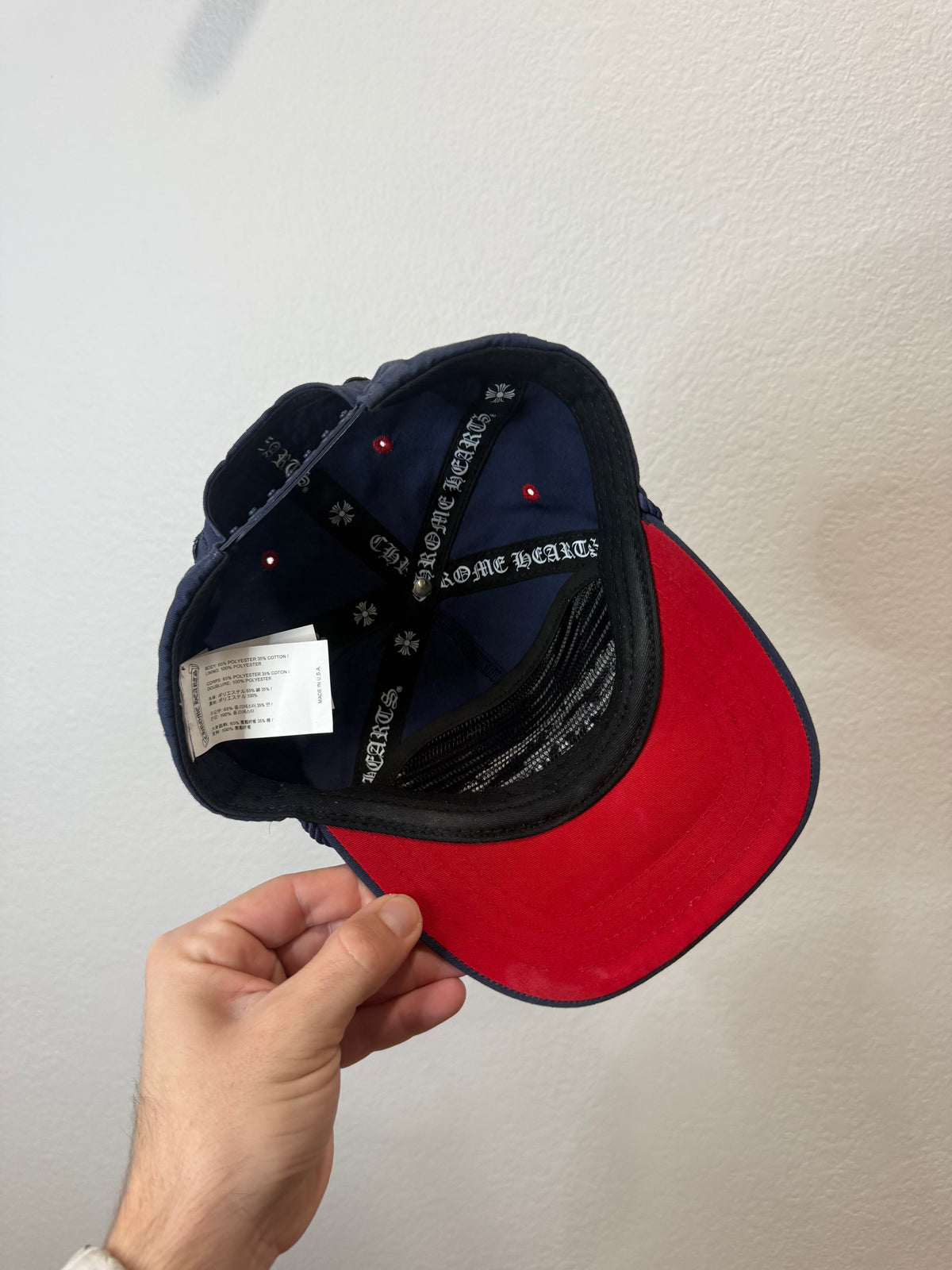 Chrome Hearts Navy Gas Station Trucker Hat