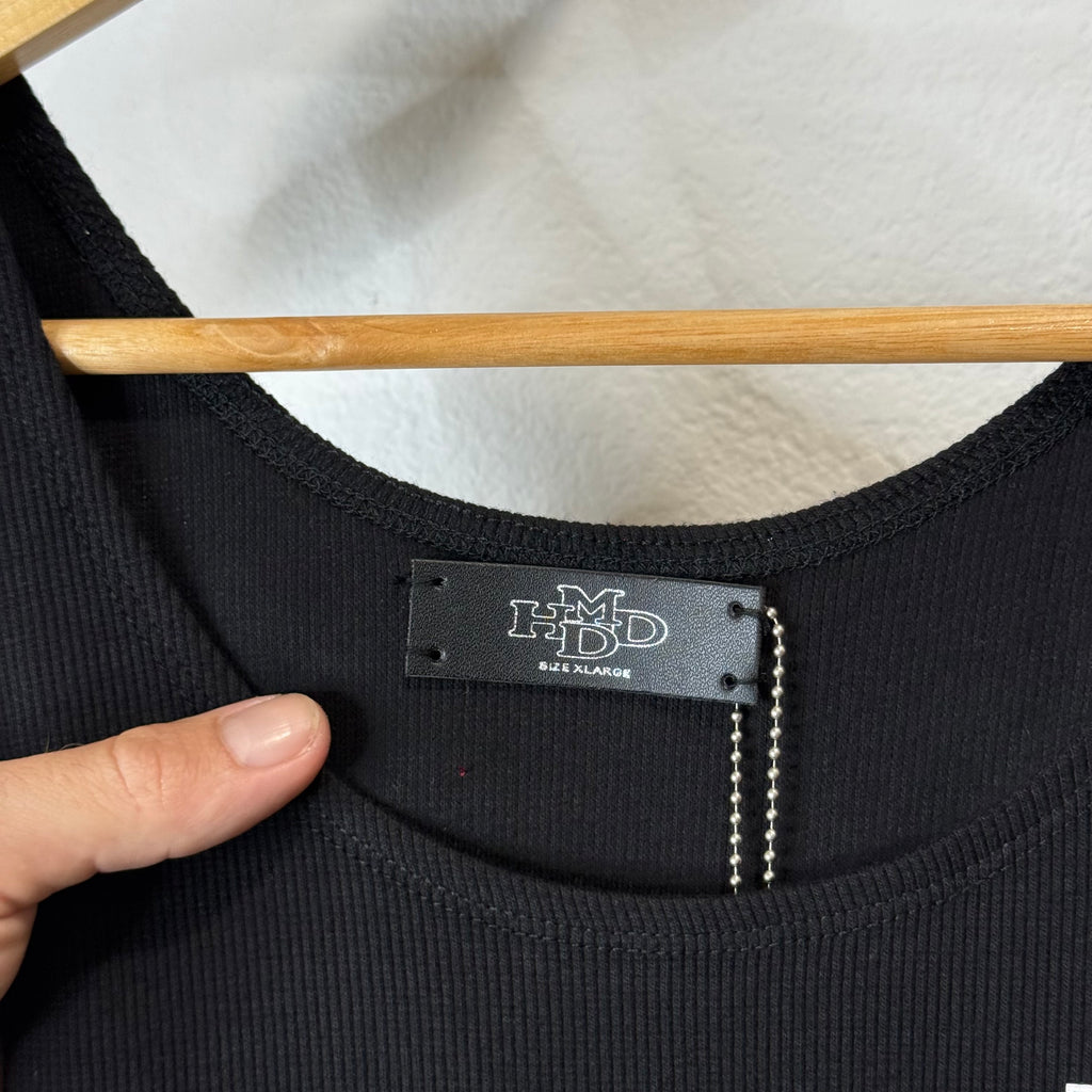 HMDD Cross Tank Top Black - Size XL