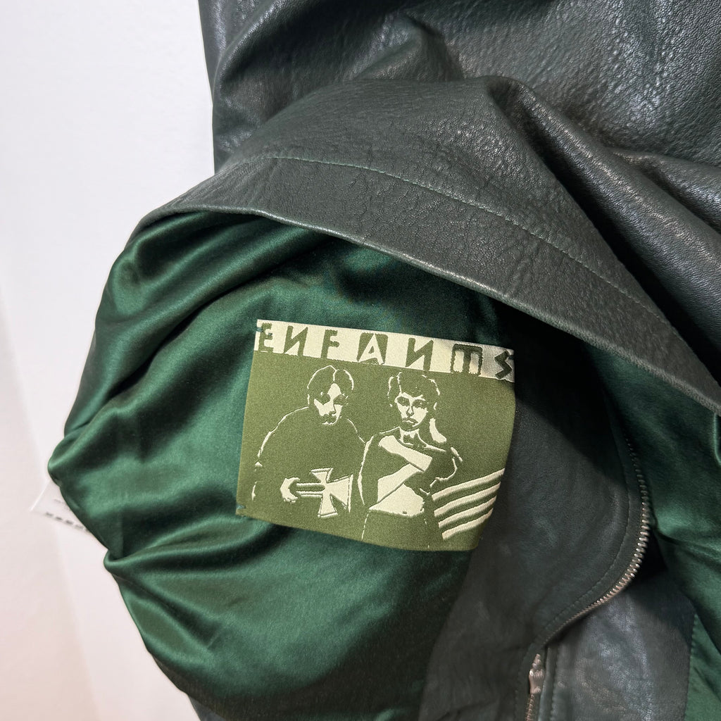 ERD Enfants Riches Deprimes Green Leather Western Jacket - Size M