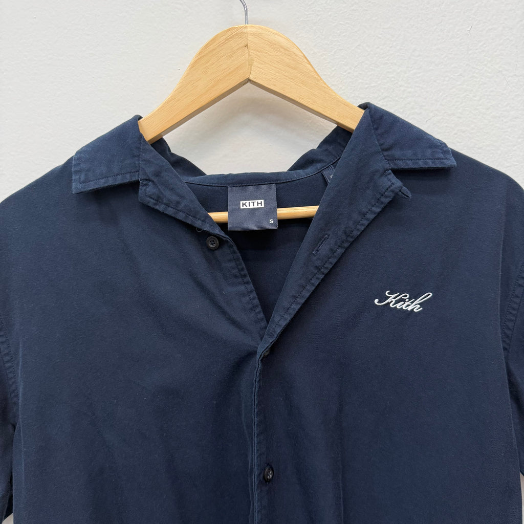 Kith Lounge Button Up Shirt Navy - Size S