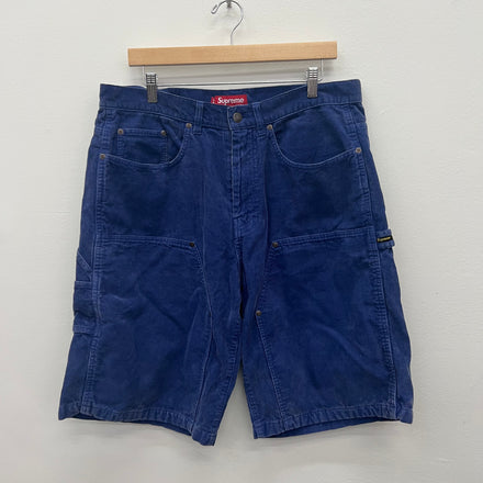 Supreme Purple Corduroy Carpenter Shorts - Size 34