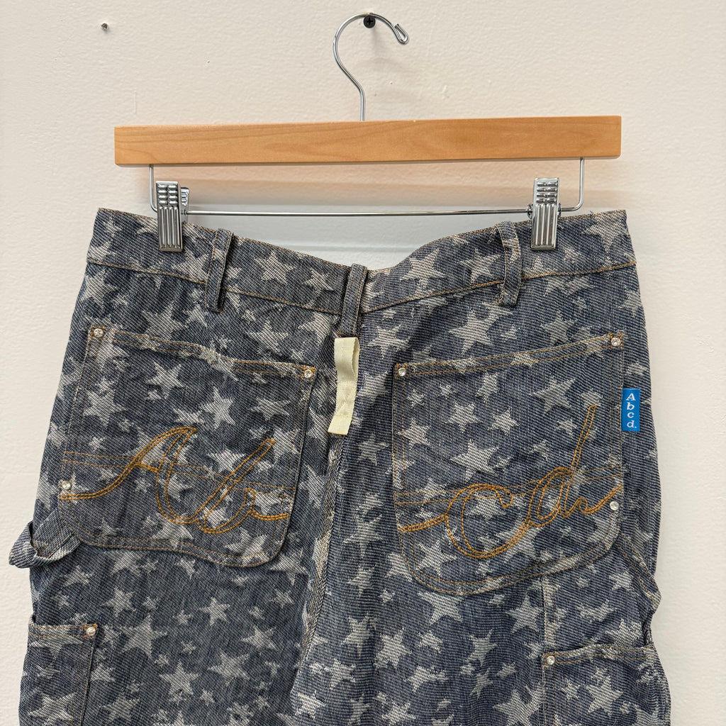ABC Advisory Board Crystals Star Rivet Double Knee Denim - Size 32