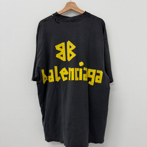 Balenciaga Tape Logo T-Shirt - Size XL