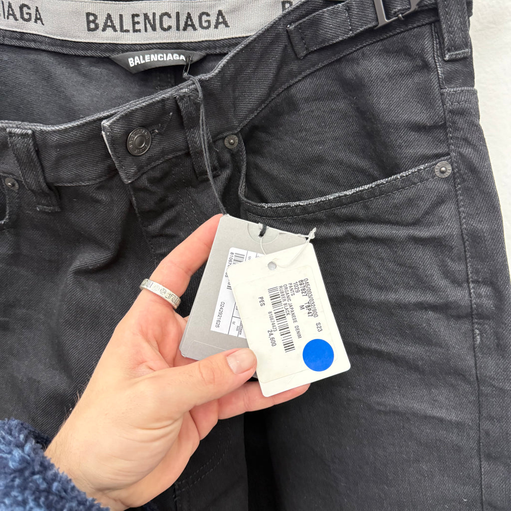 Balenciaga Black Japanese Skater Denim - Size 34