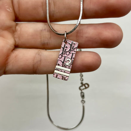 Dior #2 Charm Necklace Pink