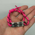 Balenciaga Hand Rope Bracelet Pink