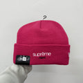 Supreme New Era Miami Exclusive Pink Beanie