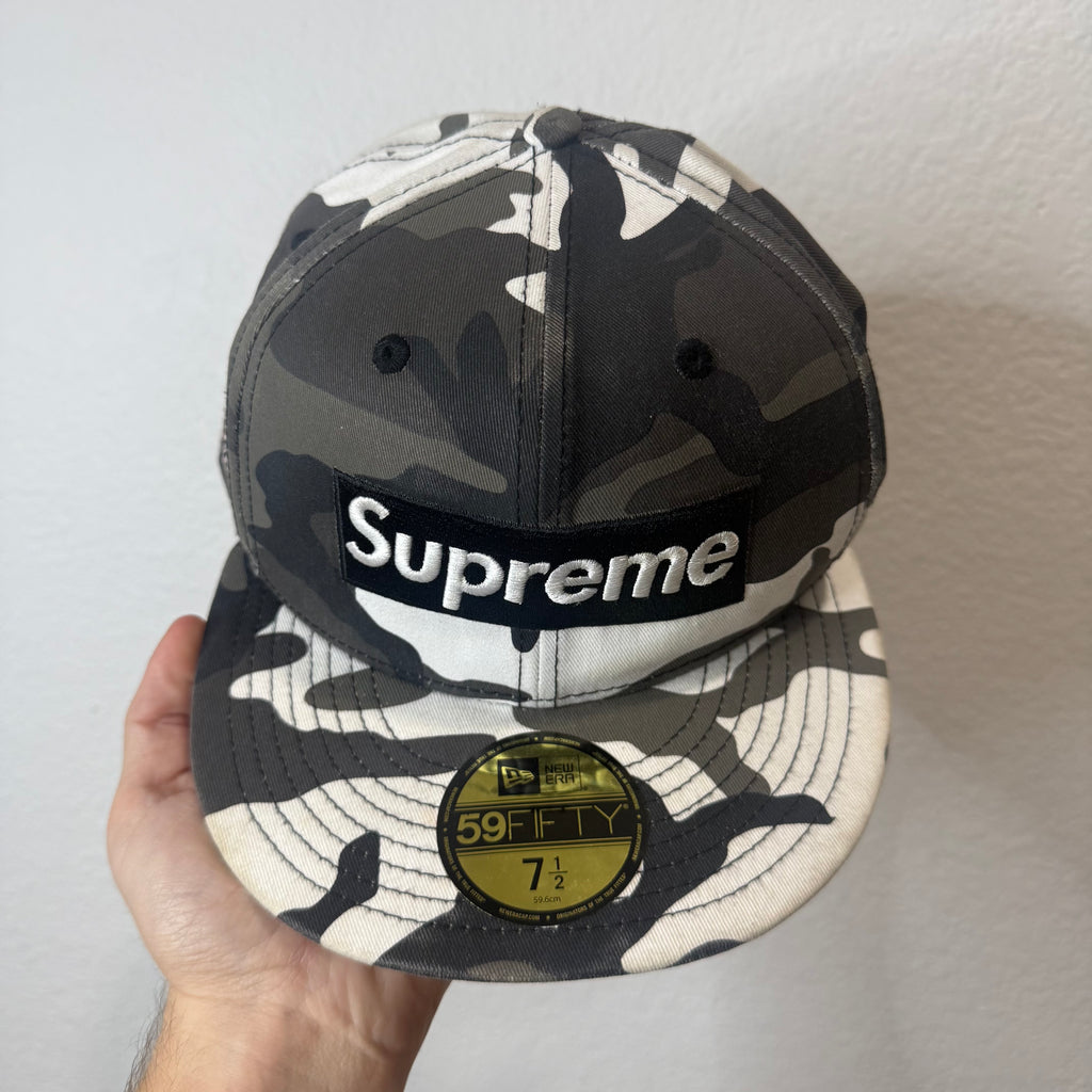 Supreme Camo Paris 10th Anniversary Fitted Hat (7 1/2) PREOWNED