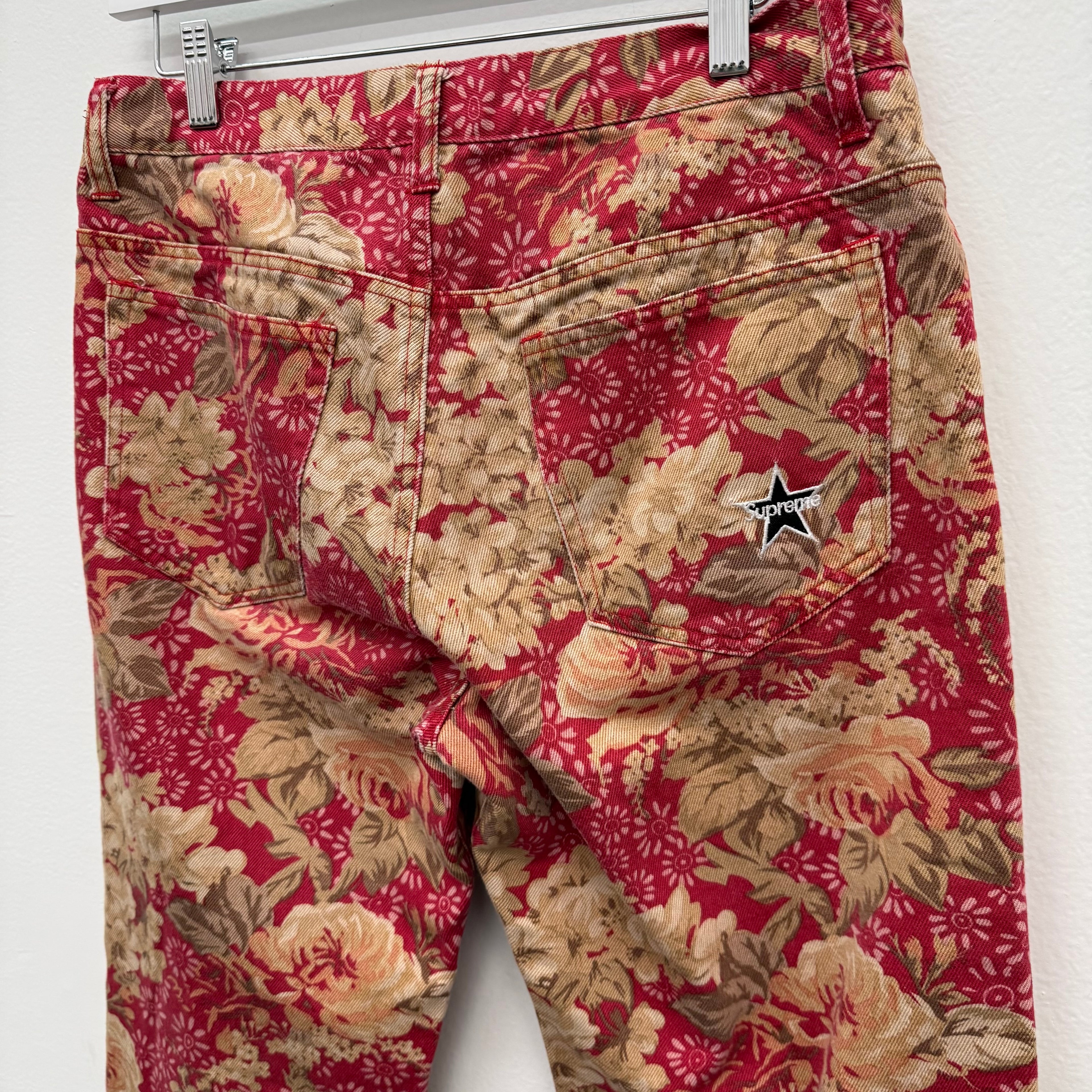 Supreme Rose Floral Denim FW17 - Size 30