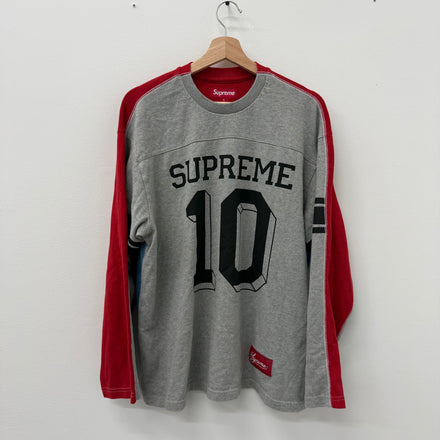 Supreme Split Football Longsleeve Shirt - Size M