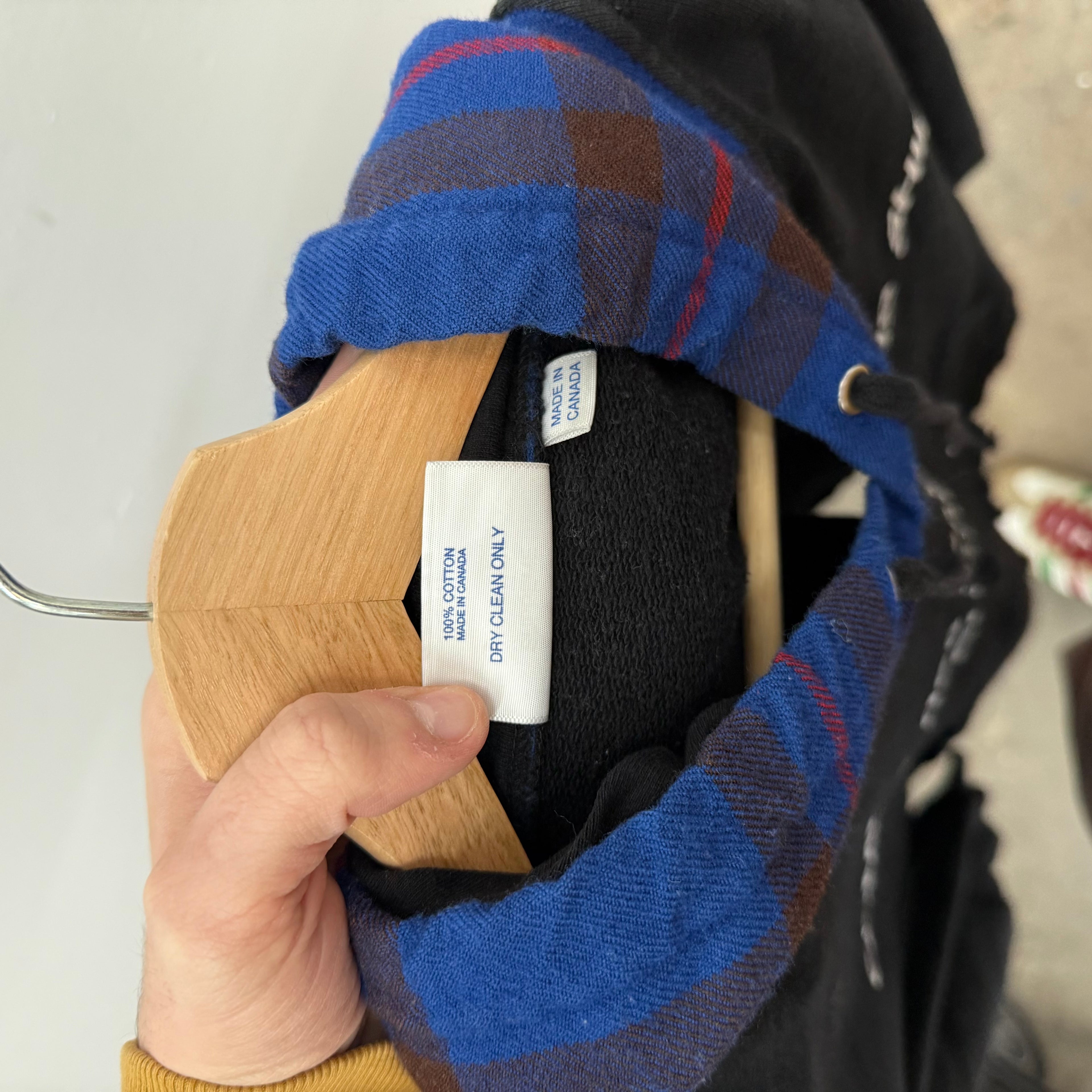 Supreme CDG Flannel Hoodie - Size M