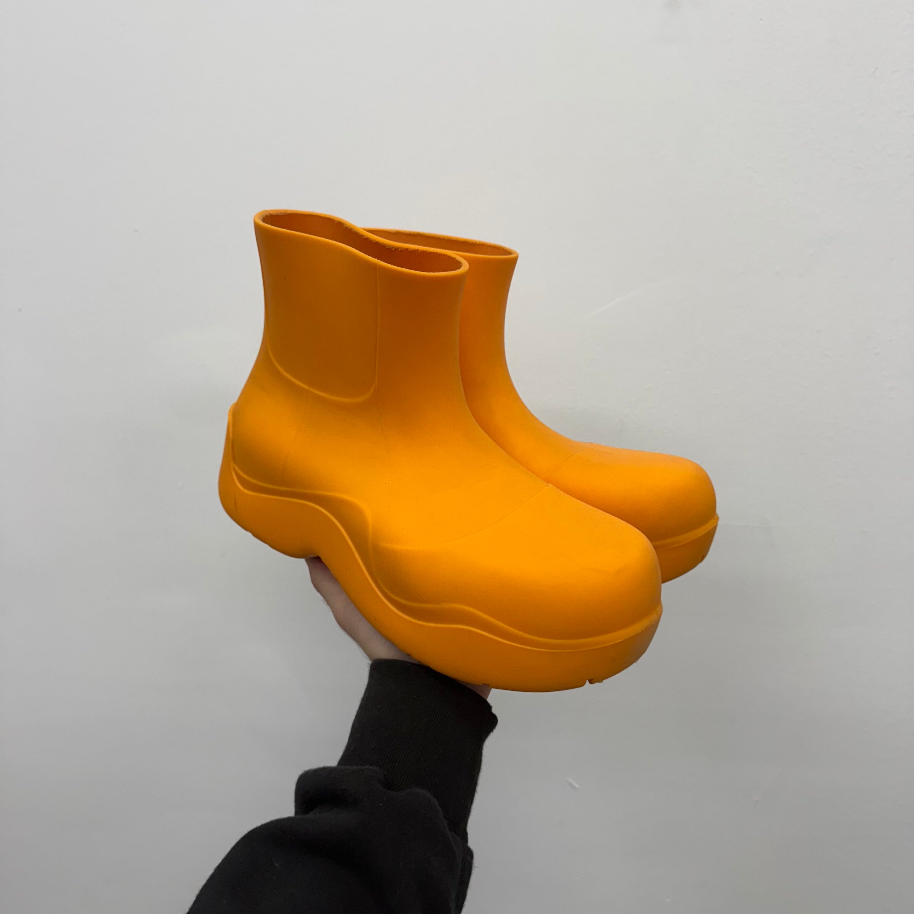 Bottega Veneta Orange Puddle Boot - Size 43 (US 10)