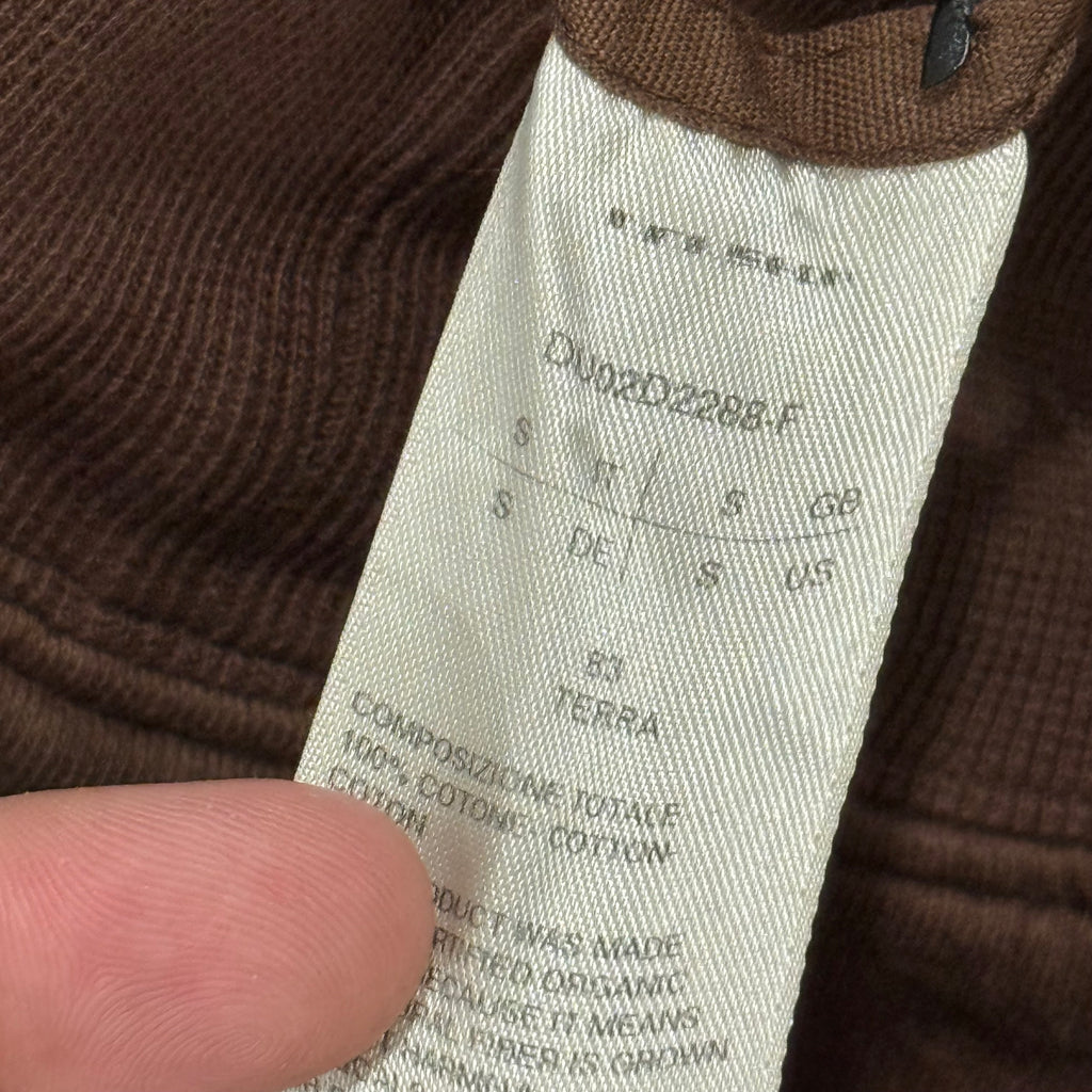 Rick Owens DRKSHDW Oversized Drawstring Hoodie Brown - Size S