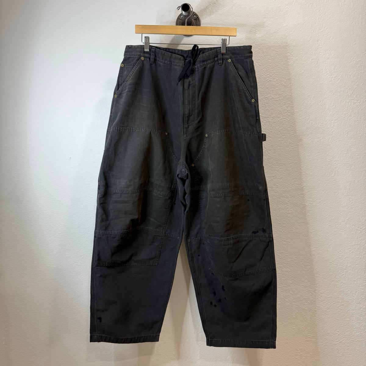 Balenciaga Double Knee Black Denim Pants - Size 46 (34)