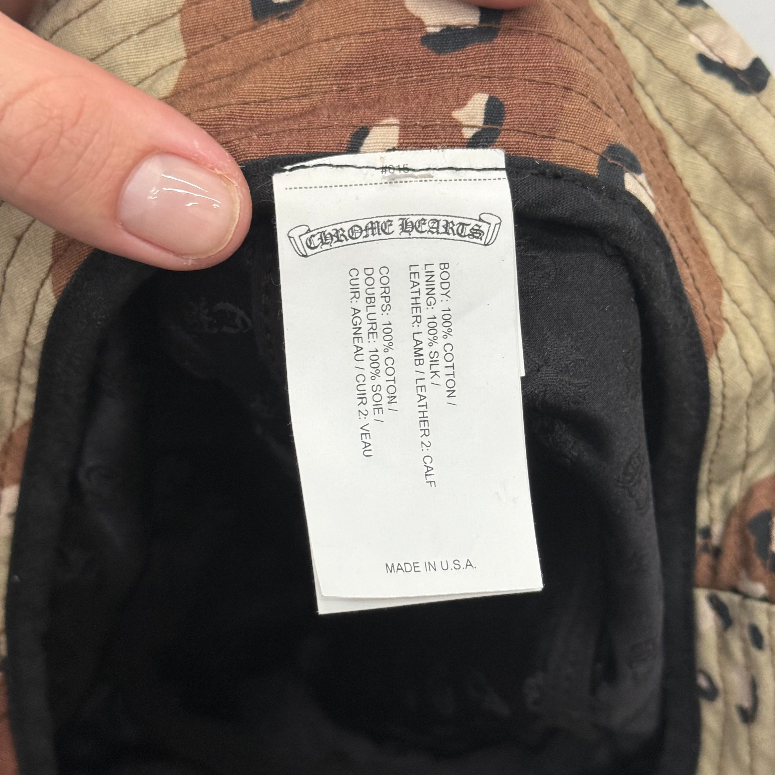Chrome Hearts Matty Boy Camo Bucket Hat
