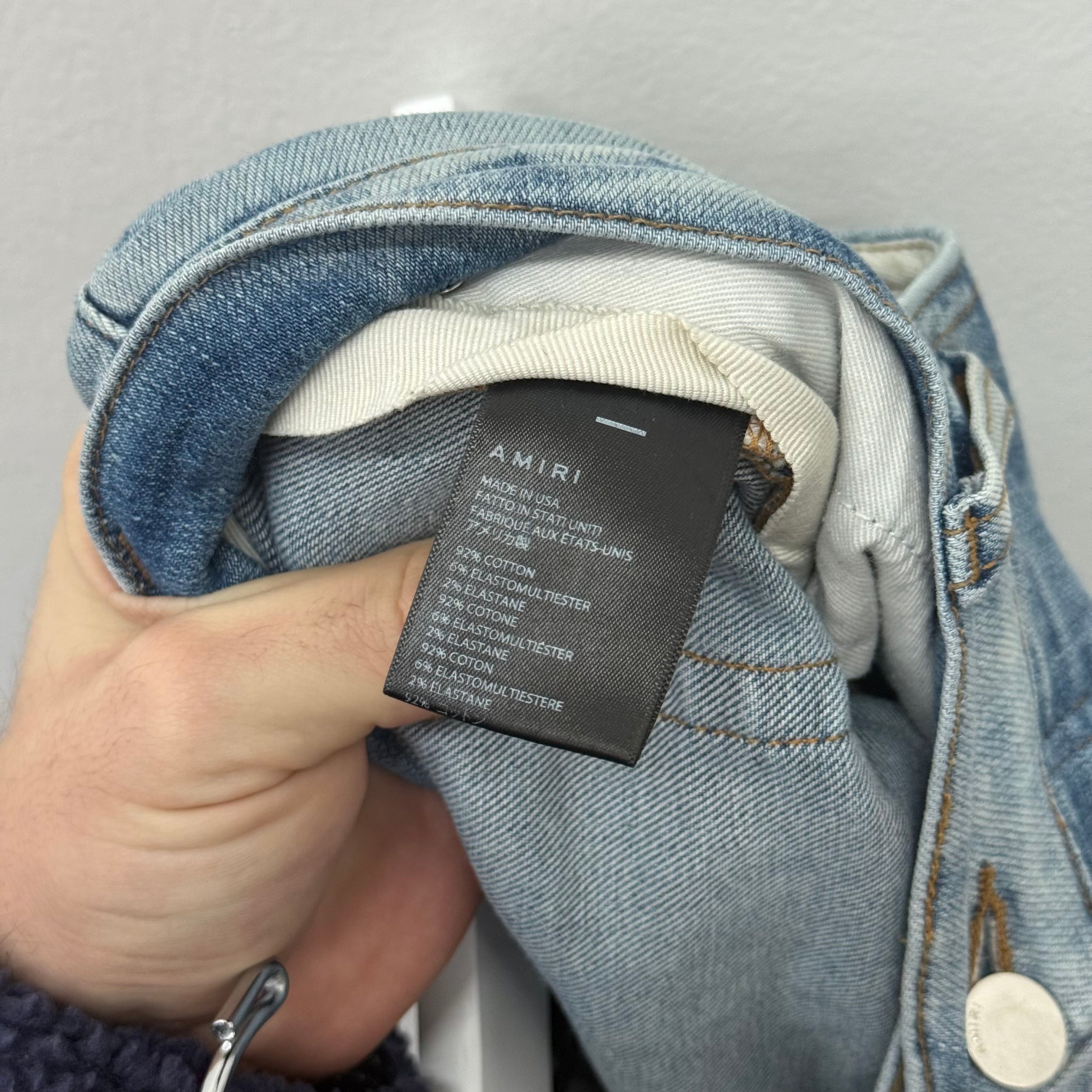 Amiri MX Bandana Denim Jeans - Size 36