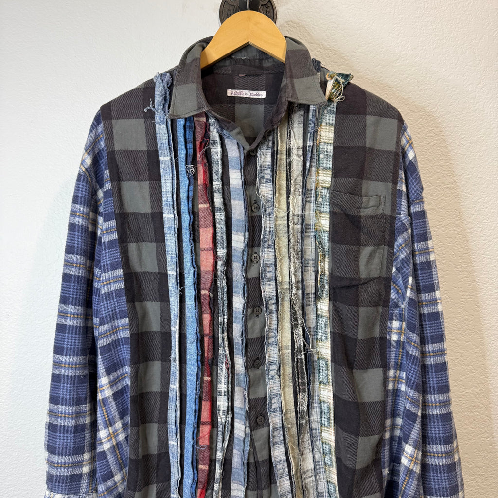 Needles Rework Flannel Button Up Shirt - Size L/XL