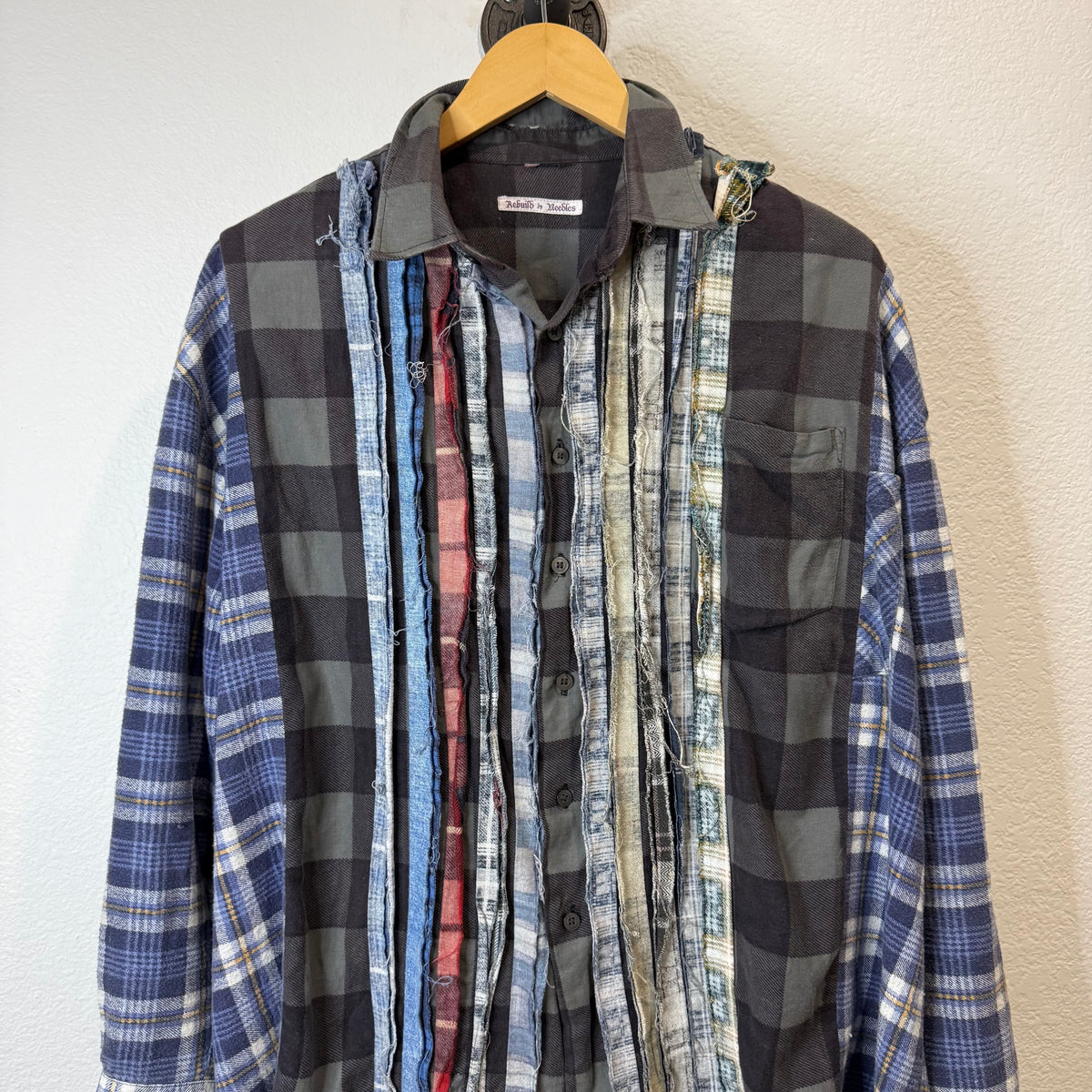 Needles Rework Flannel Button Up Shirt - Size L/XL