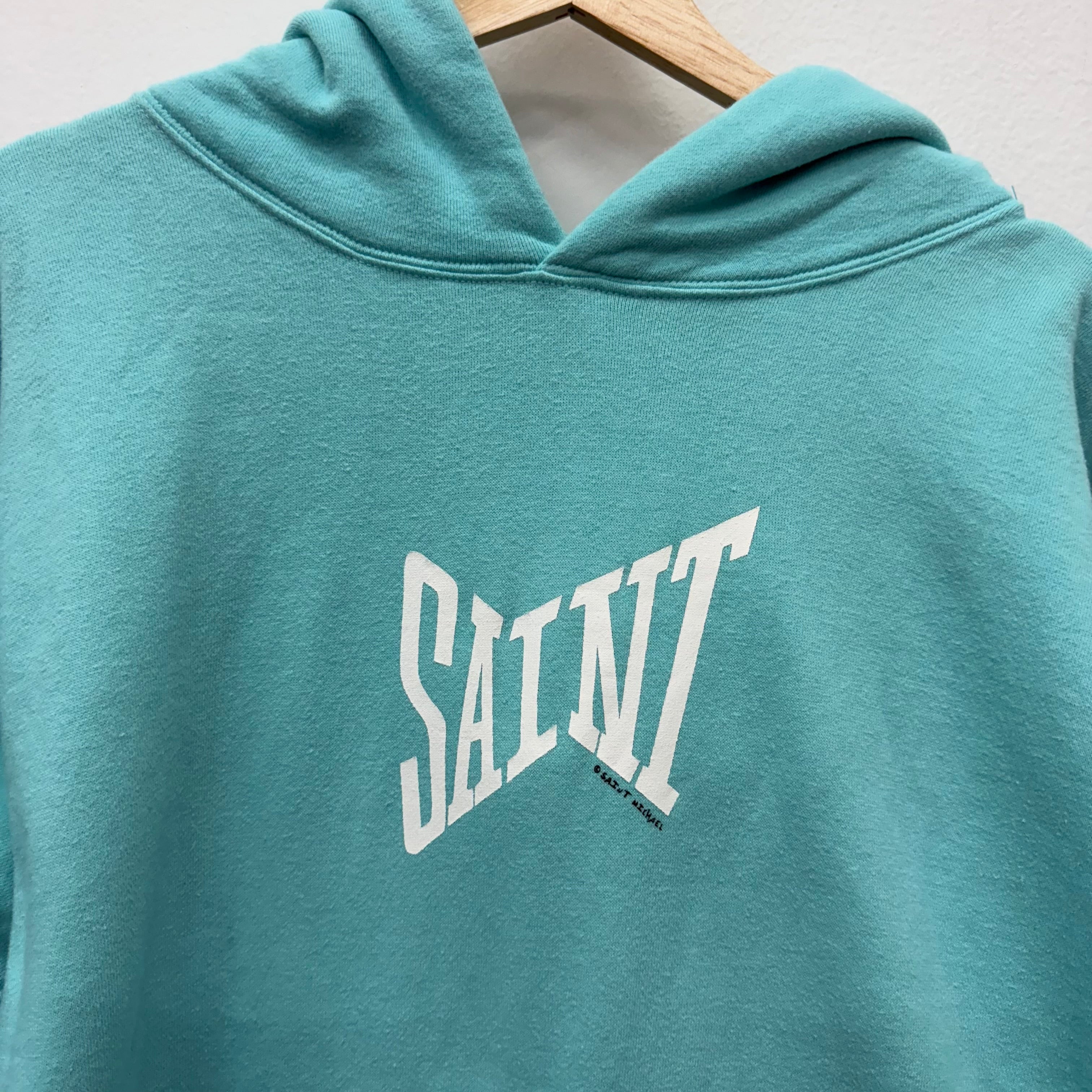 Saint Michael Ribon Blue Hoodie - Size M