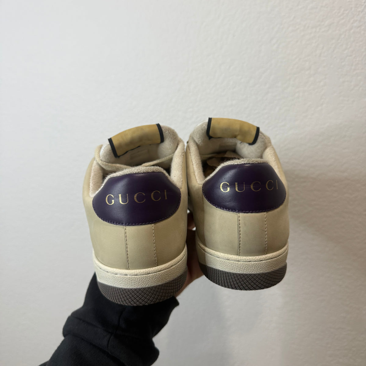 Gucci Screener Monogram Sneakers - Size 9.5