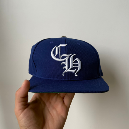 Chrome Hearts CH White/Blue Baseball Trucker Har