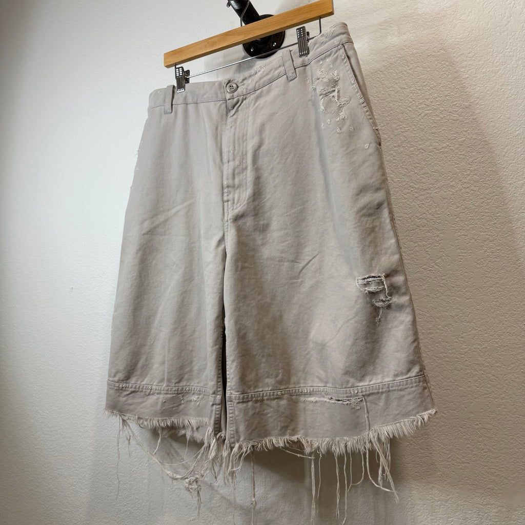 Balenciaga Distressed Workwear Shorts - Size M (34)