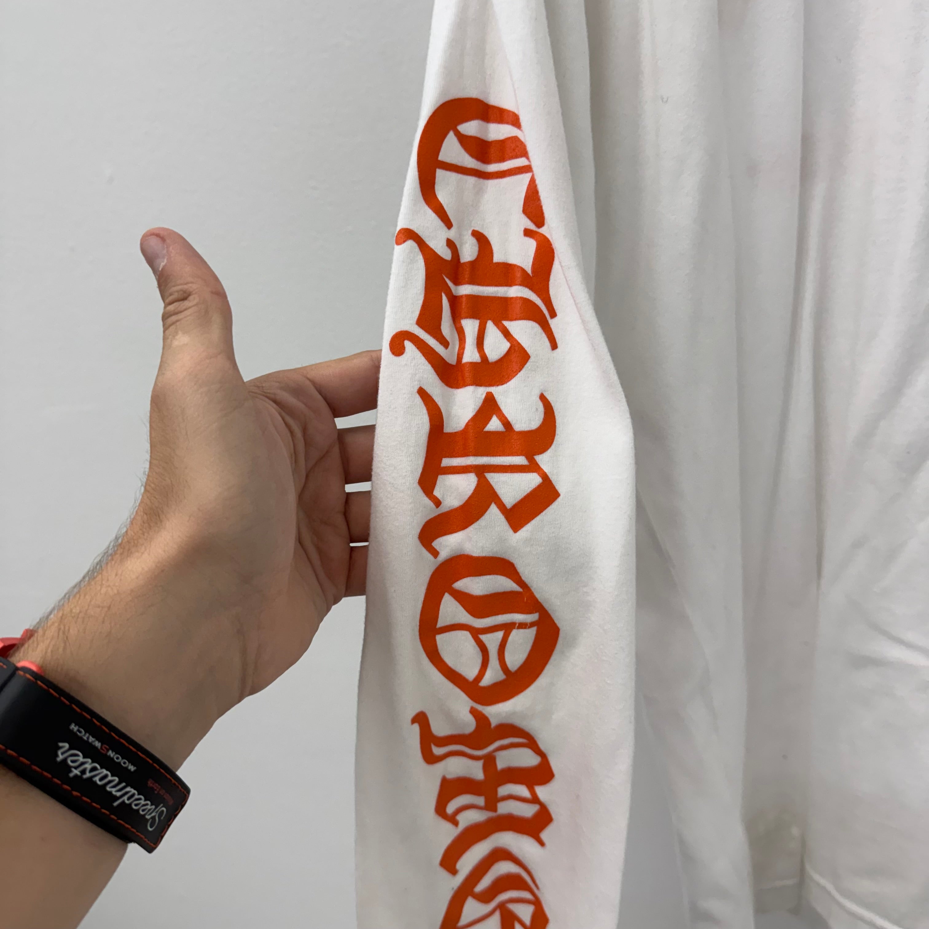 Chrome Hearts Triple Cross Orange Longsleeve Shirt - Size XL