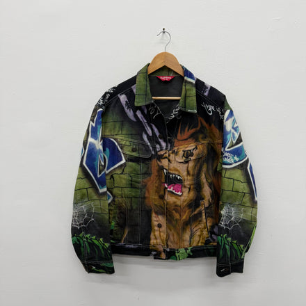 Supreme Lions Den Denim Jacket - Size M