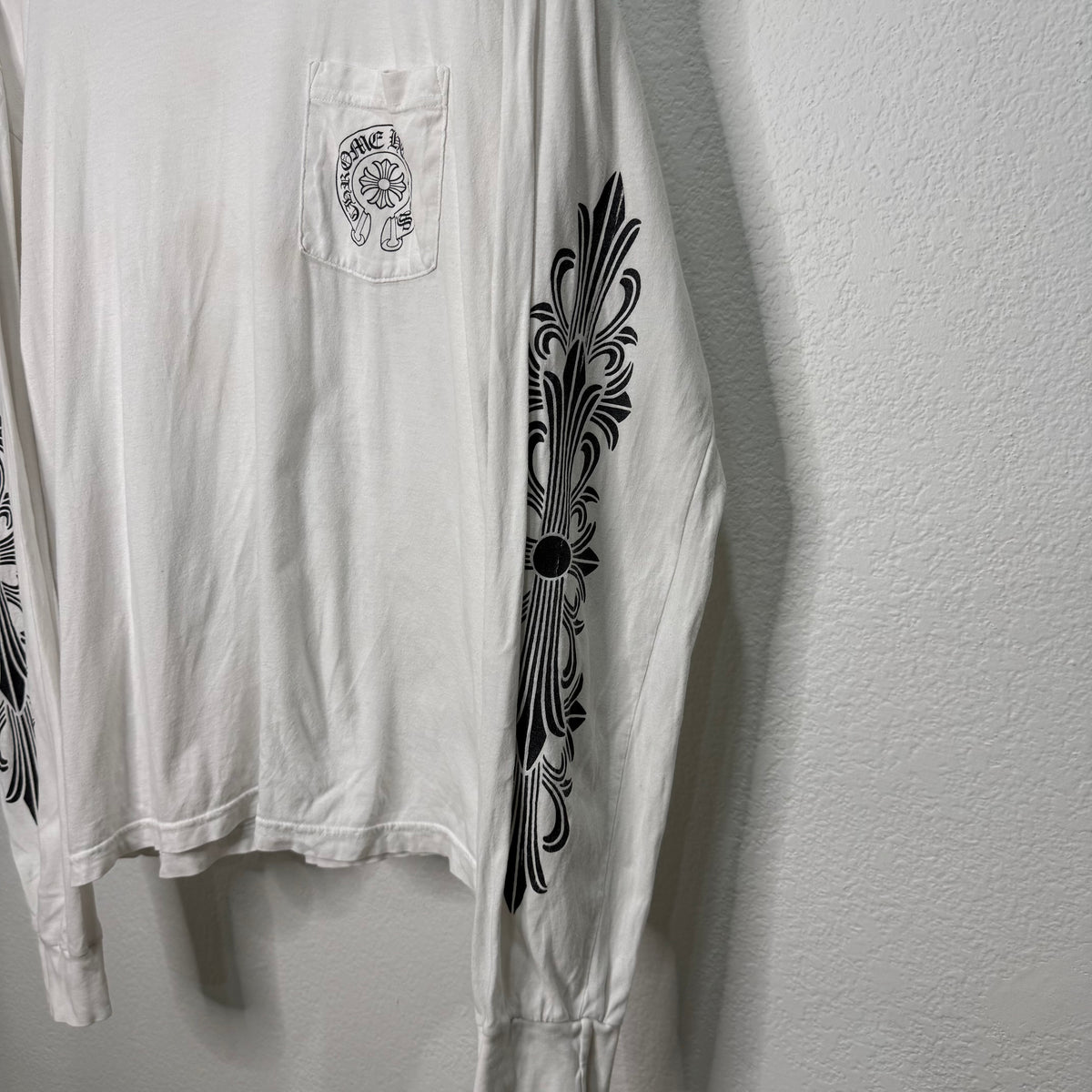 Chrome Hearts Malibu Floral Longsleeve Shirt White - Size XL