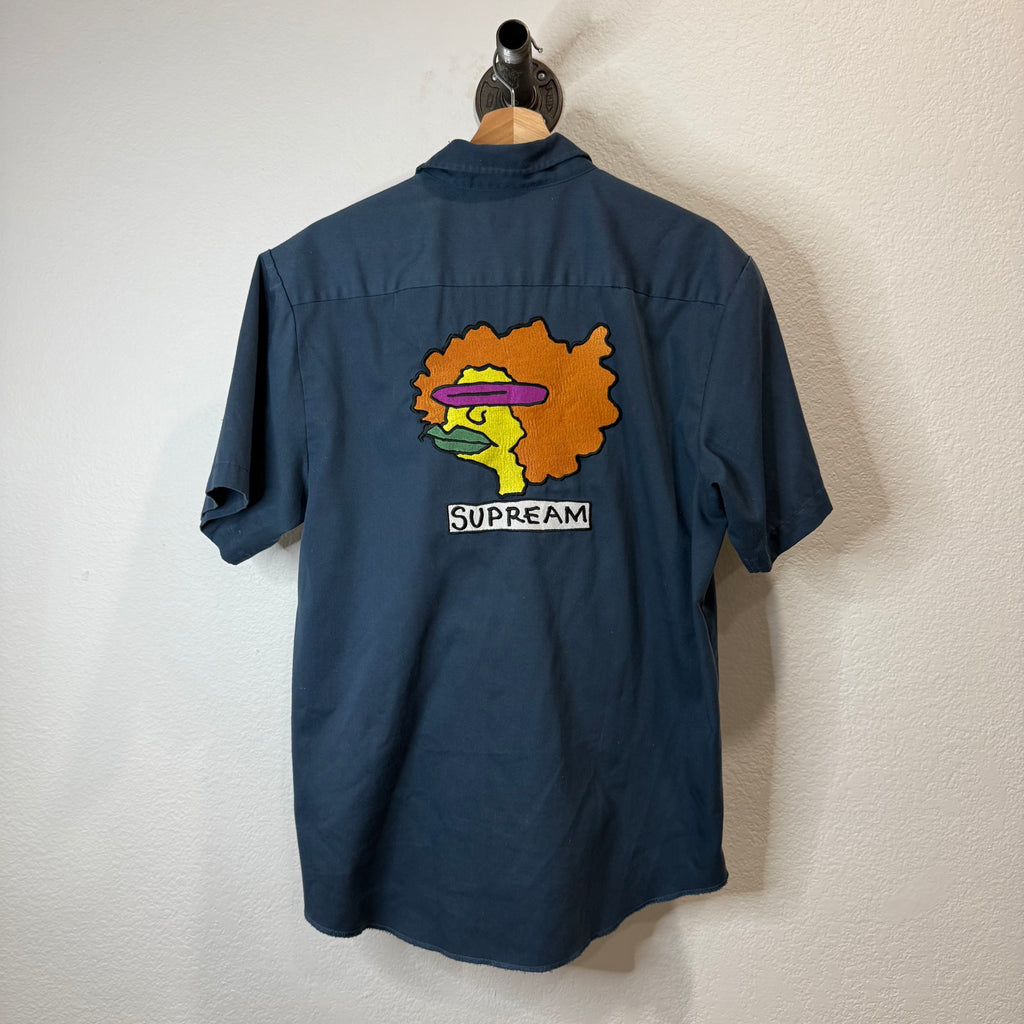 Supreme Gonz Ramm Work Shirt Navy - Size L