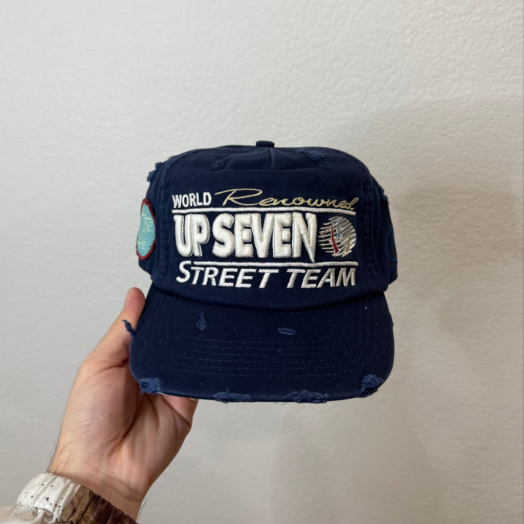 Up7 Skate NYC Navy Blue Intl Team Snapback Hat