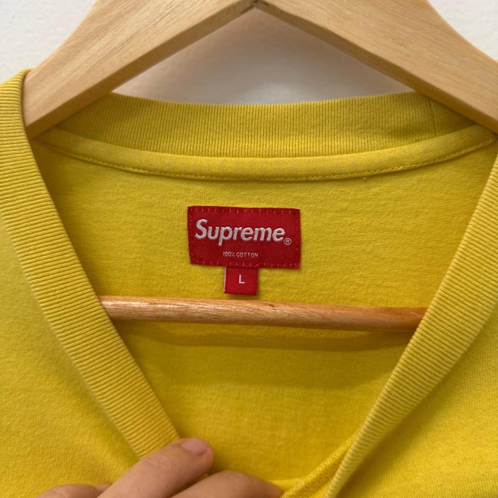 Supreme Yellow City Arc T-Shirt - Size L