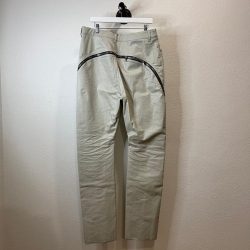 Rick Owens Bolan Banana Cut White Waxed - Size 34